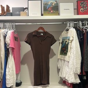 Brown Collard dress